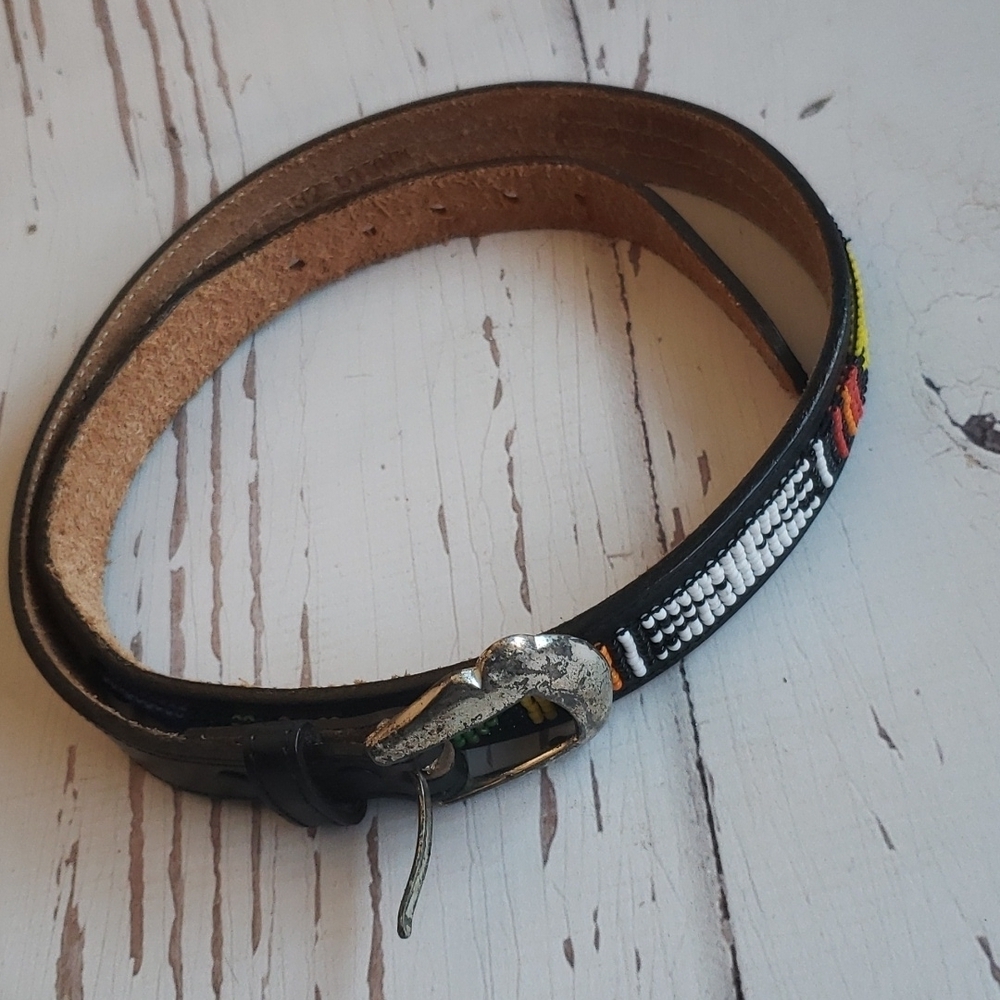 Justine 32 beaded multicolor woman belt